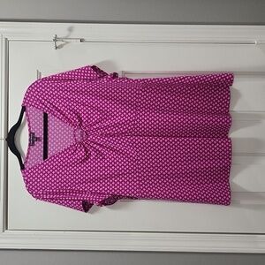 Lane Bryant Pink Geometric Blouse